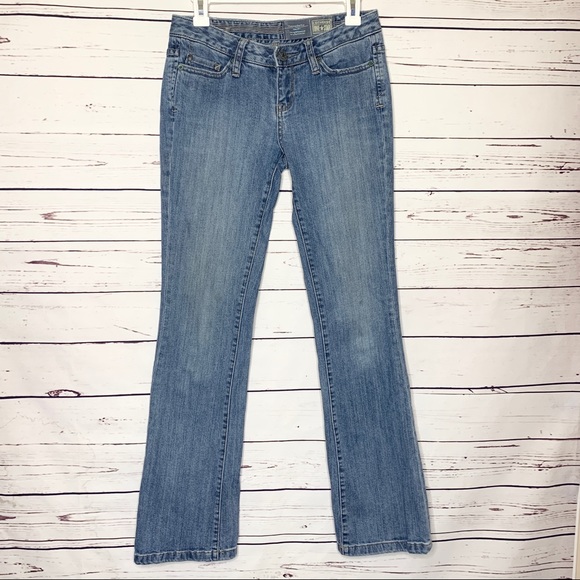 Converse One Star Light Wash Bootcut Jeans Size 2 - Picture 2 of 11